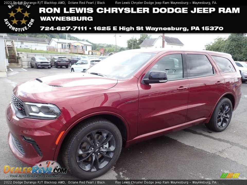 2022 Dodge Durango R/T Blacktop AWD Octane Red Pearl / Black Photo #1