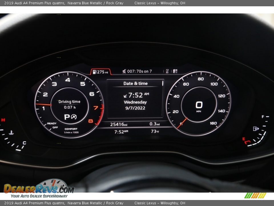 2019 Audi A4 Premium Plus quattro Gauges Photo #8