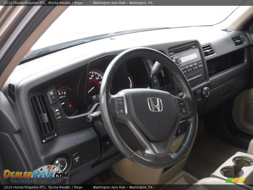 2010 Honda Ridgeline RTL Mocha Metallic / Beige Photo #20