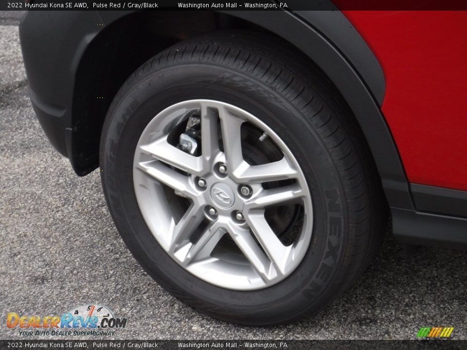 2022 Hyundai Kona SE AWD Pulse Red / Gray/Black Photo #3