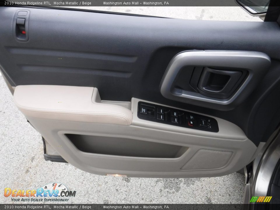 2010 Honda Ridgeline RTL Mocha Metallic / Beige Photo #22