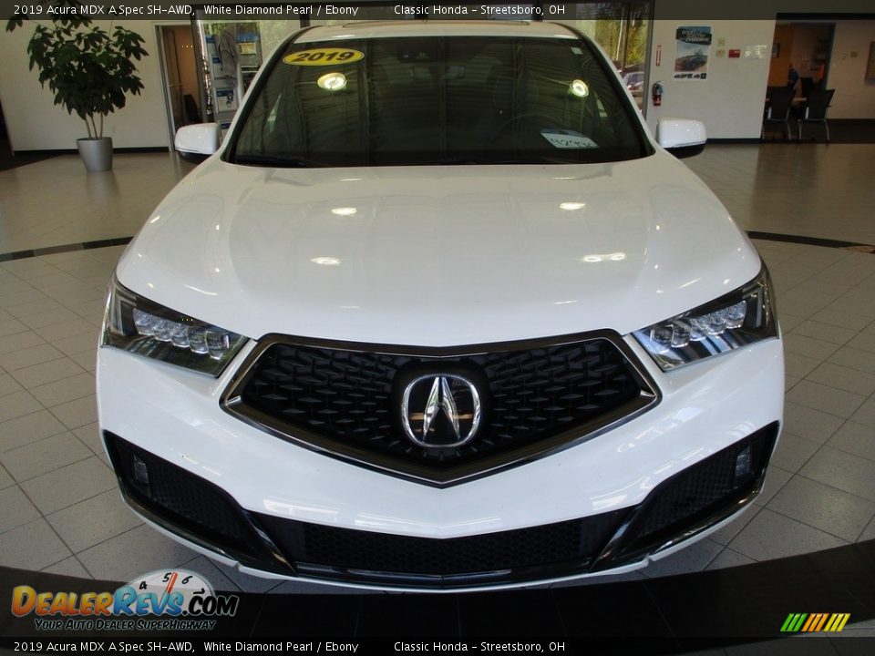 2019 Acura MDX A Spec SH-AWD White Diamond Pearl / Ebony Photo #2