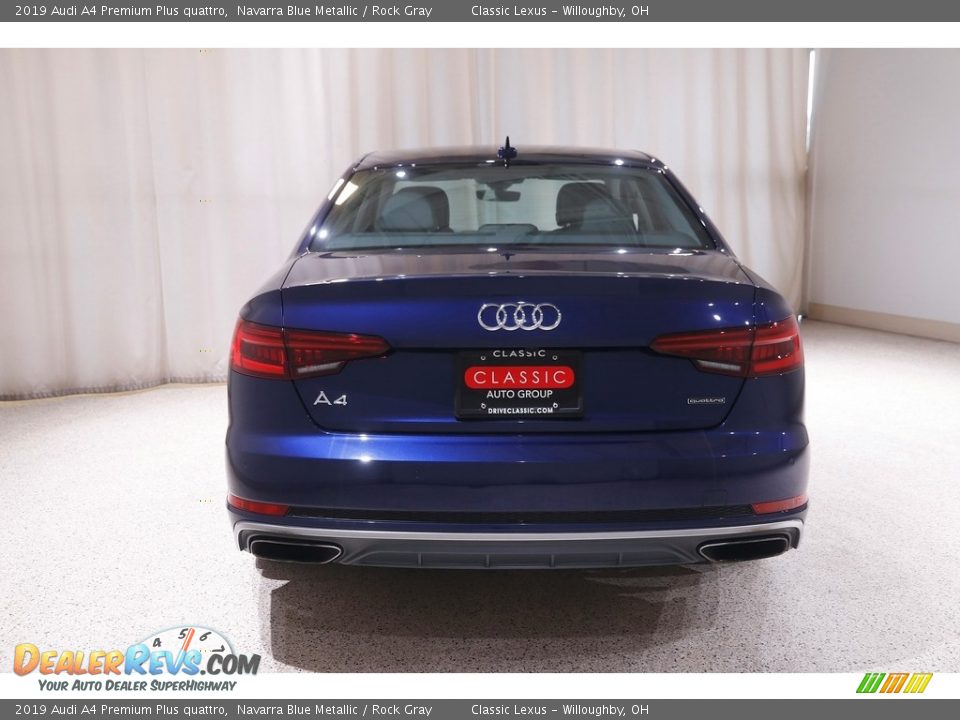 2019 Audi A4 Premium Plus quattro Navarra Blue Metallic / Rock Gray Photo #19