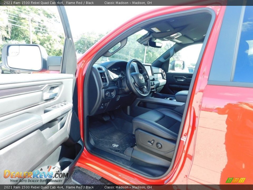 2021 Ram 1500 Rebel Quad Cab 4x4 Flame Red / Black Photo #4