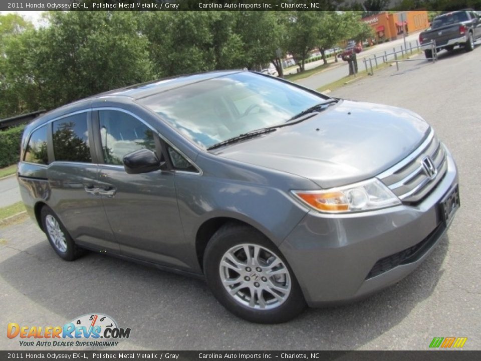 2011 Honda Odyssey EX-L Polished Metal Metallic / Gray Photo #3