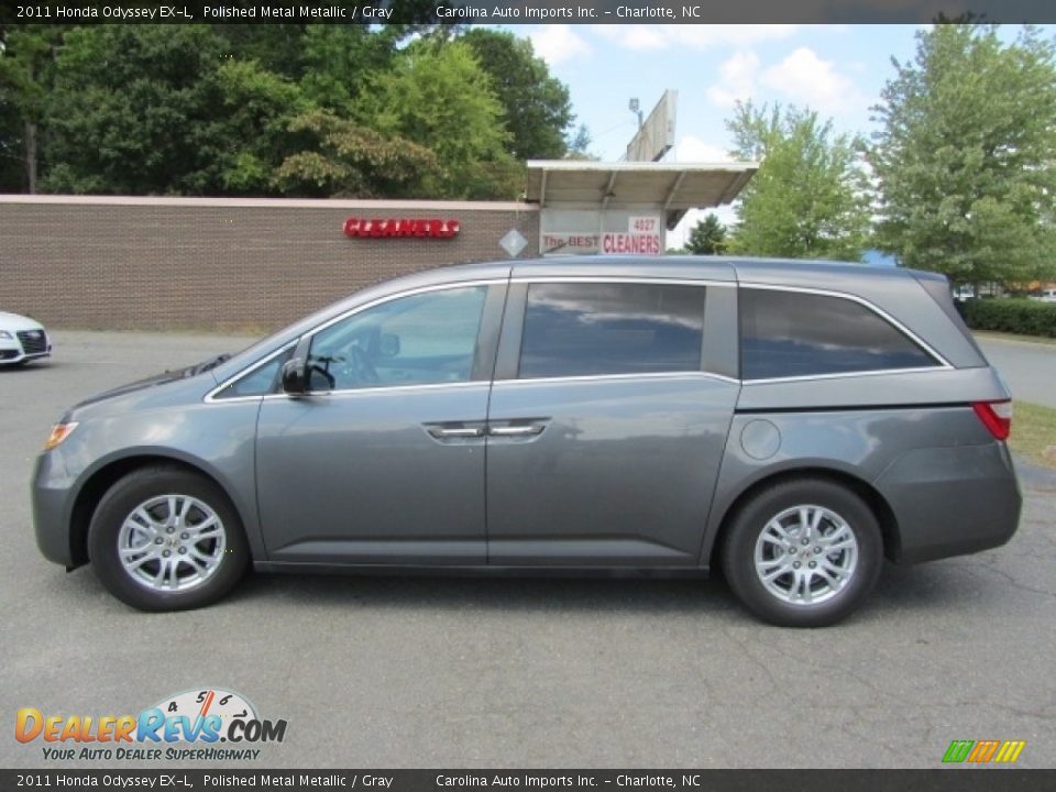 2011 Honda Odyssey EX-L Polished Metal Metallic / Gray Photo #7