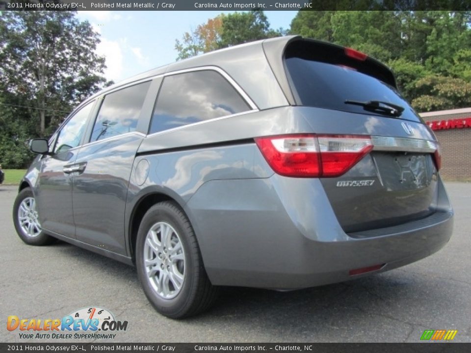 2011 Honda Odyssey EX-L Polished Metal Metallic / Gray Photo #8