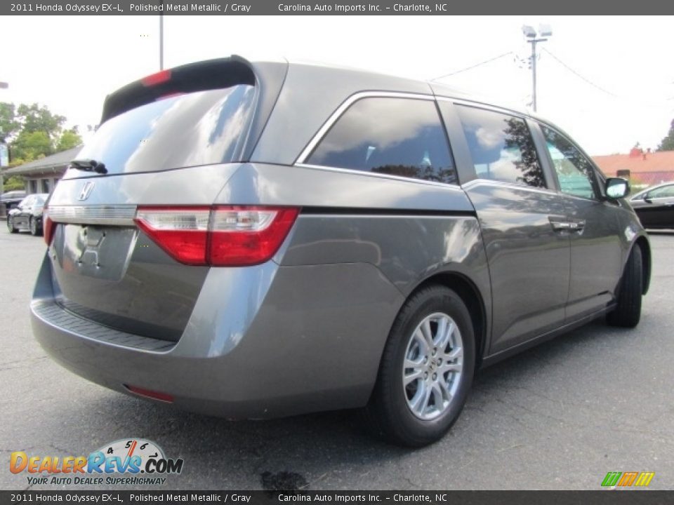2011 Honda Odyssey EX-L Polished Metal Metallic / Gray Photo #10