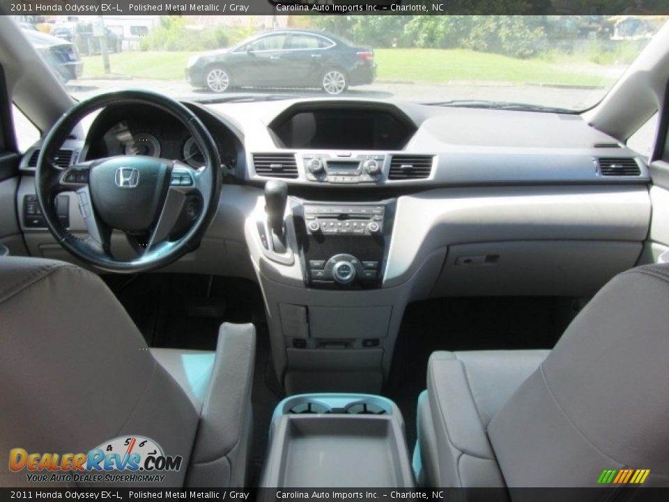 2011 Honda Odyssey EX-L Polished Metal Metallic / Gray Photo #13