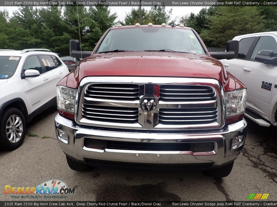 2015 Ram 2500 Big Horn Crew Cab 4x4 Deep Cherry Red Crystal Pearl / Black/Diesel Gray Photo #2