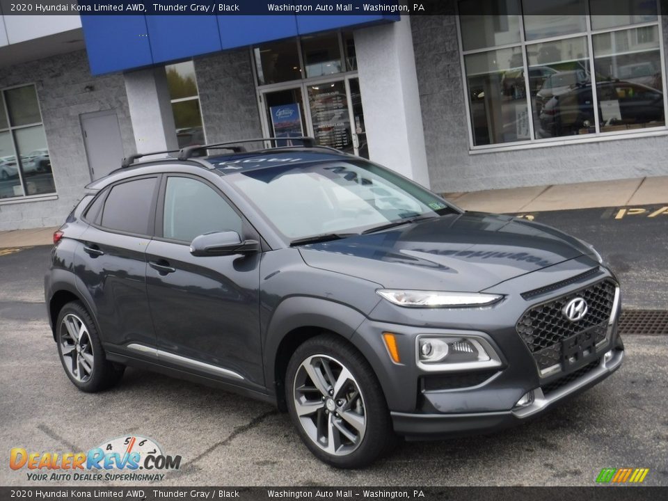 2020 Hyundai Kona Limited AWD Thunder Gray / Black Photo #1