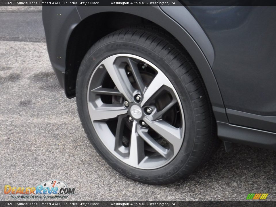 2020 Hyundai Kona Limited AWD Thunder Gray / Black Photo #4