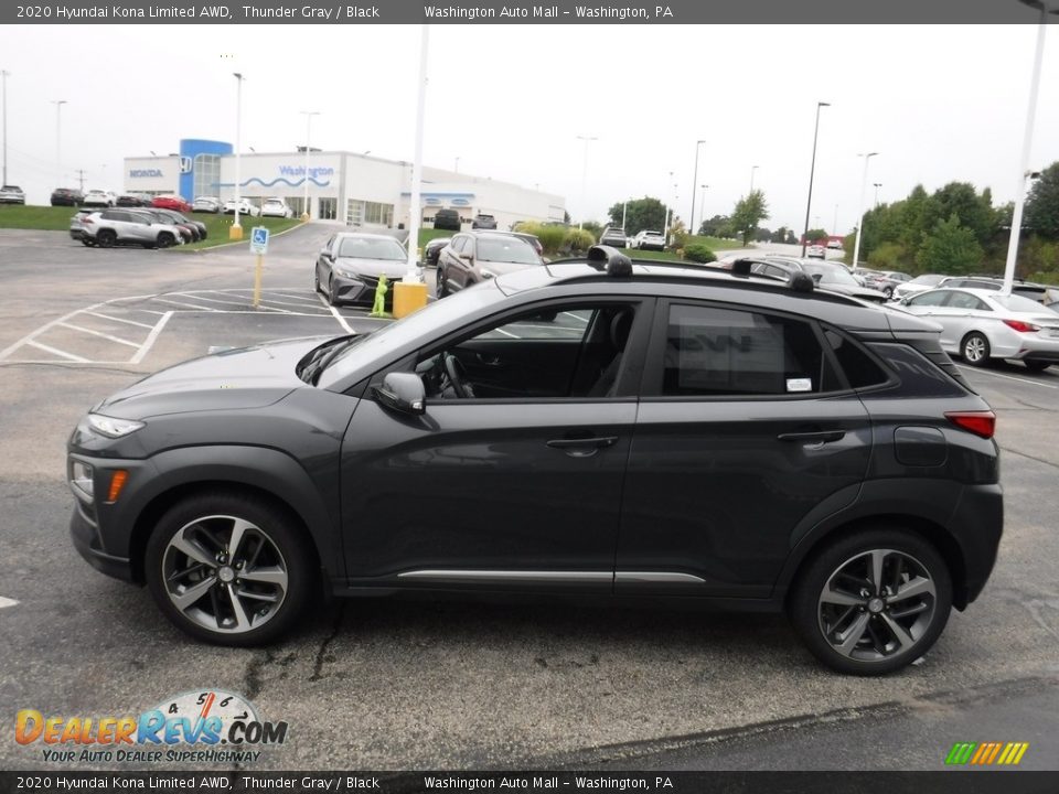 2020 Hyundai Kona Limited AWD Thunder Gray / Black Photo #7