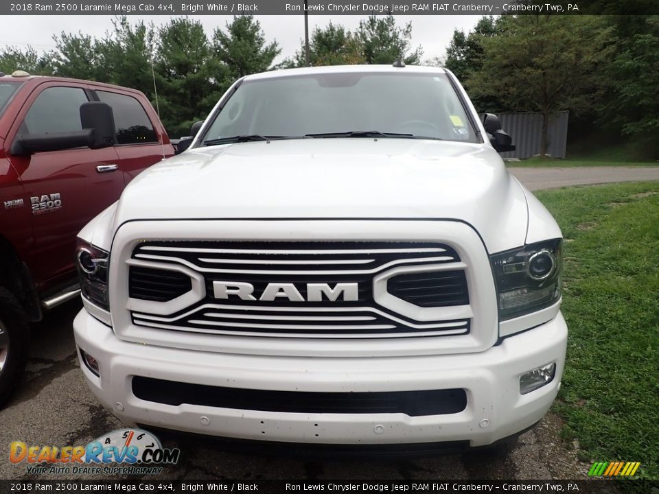 2018 Ram 2500 Laramie Mega Cab 4x4 Bright White / Black Photo #2