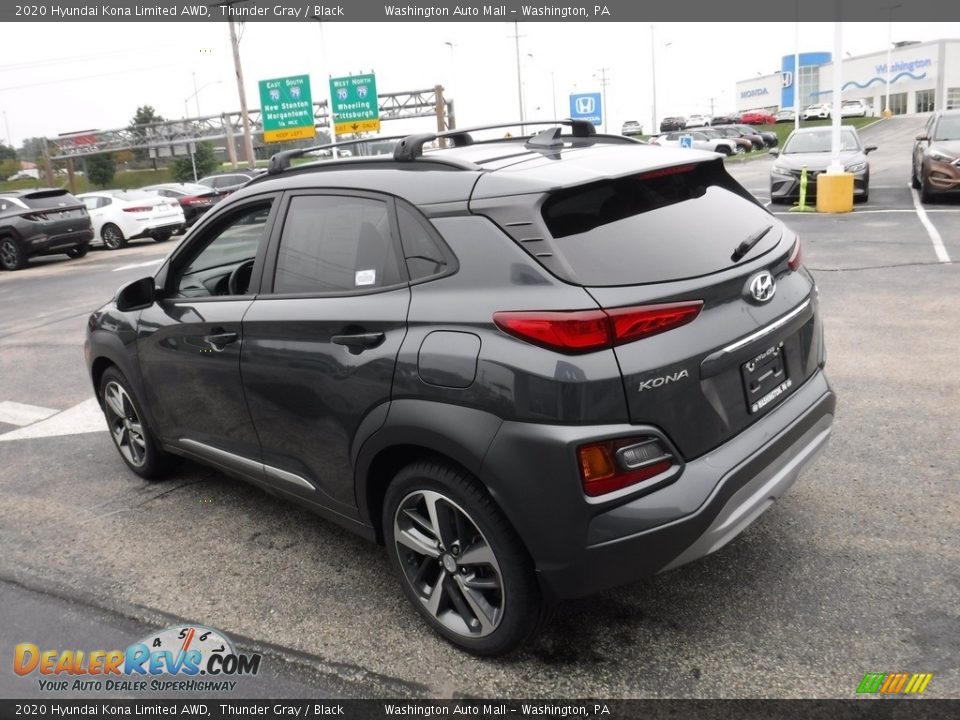 2020 Hyundai Kona Limited AWD Thunder Gray / Black Photo #8