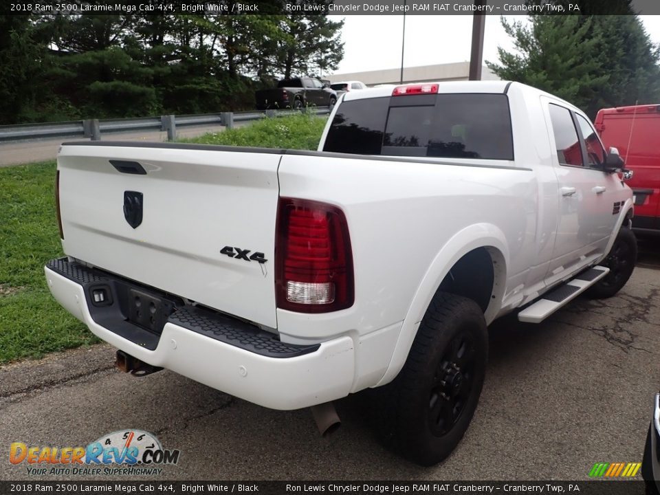 2018 Ram 2500 Laramie Mega Cab 4x4 Bright White / Black Photo #4
