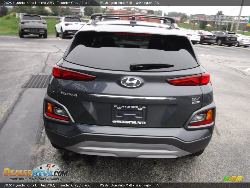 2020 Hyundai Kona Limited AWD Thunder Gray / Black Photo #9