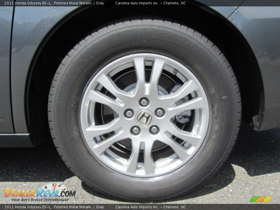 2011 Honda Odyssey EX-L Polished Metal Metallic / Gray Photo #26