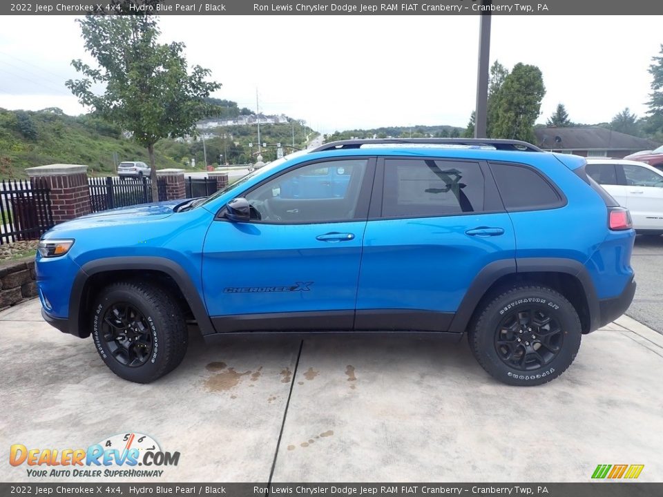 2022 Jeep Cherokee X 4x4 Hydro Blue Pearl / Black Photo #2