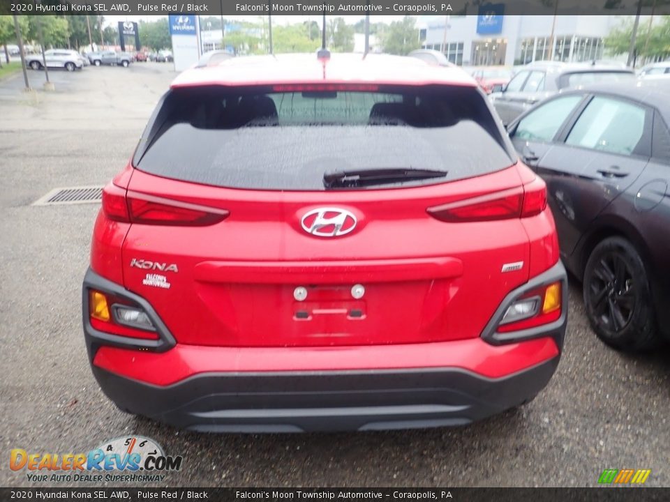2020 Hyundai Kona SEL AWD Pulse Red / Black Photo #3