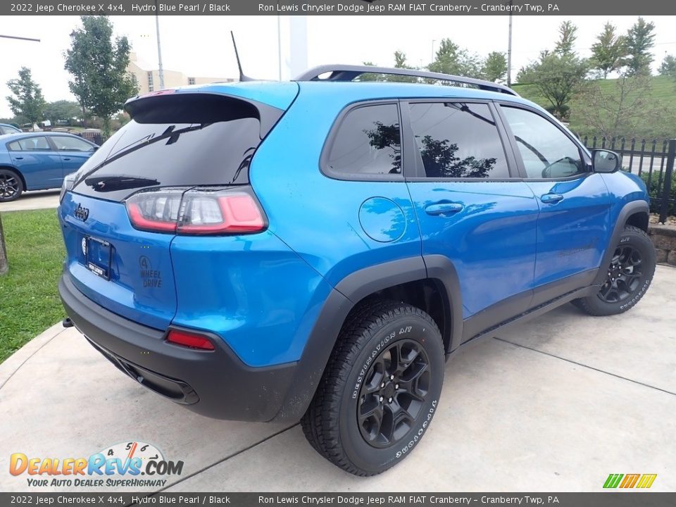 2022 Jeep Cherokee X 4x4 Hydro Blue Pearl / Black Photo #5