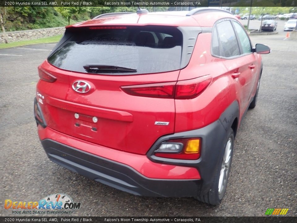 2020 Hyundai Kona SEL AWD Pulse Red / Black Photo #4