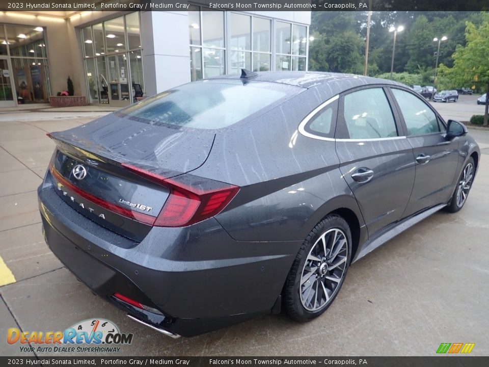 2023 Hyundai Sonata Limited Portofino Gray / Medium Gray Photo #2