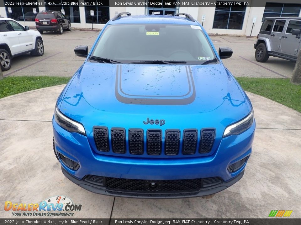 2022 Jeep Cherokee X 4x4 Hydro Blue Pearl / Black Photo #8