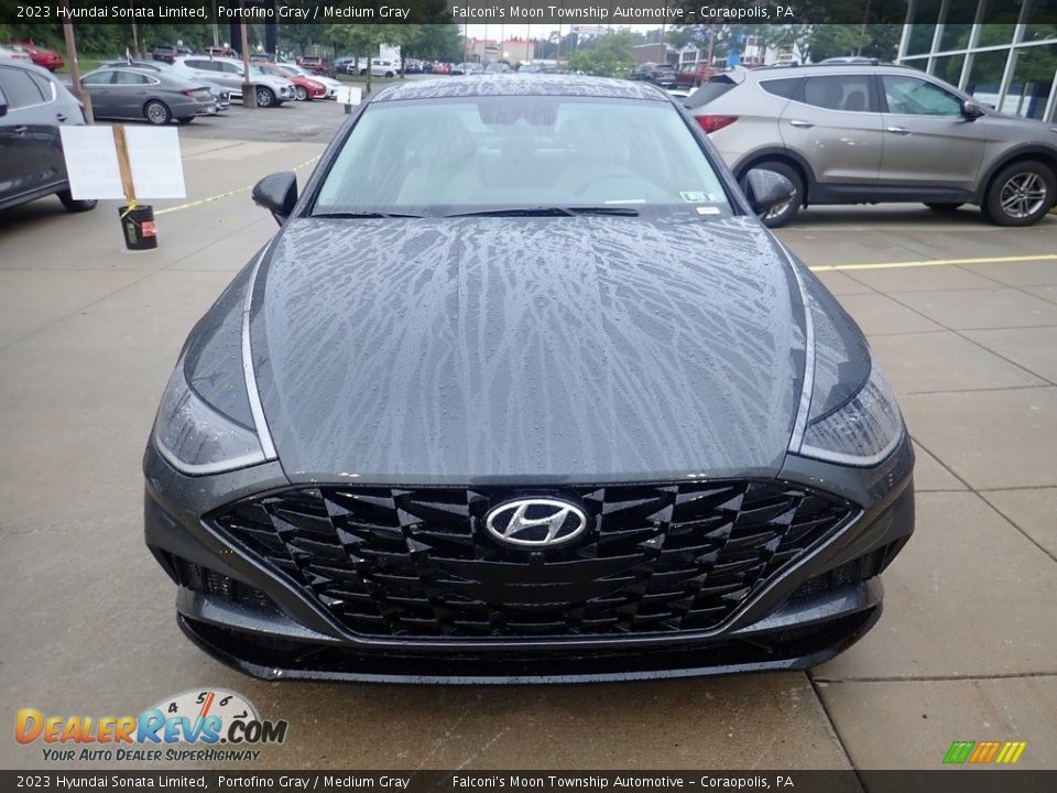 2023 Hyundai Sonata Limited Portofino Gray / Medium Gray Photo #7