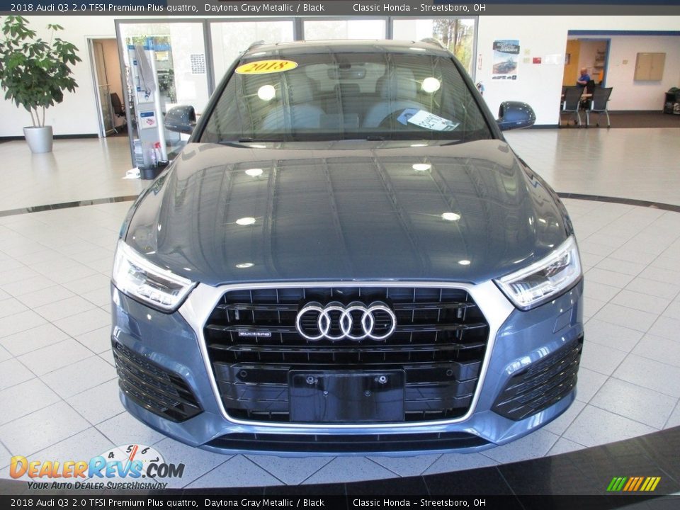 2018 Audi Q3 2.0 TFSI Premium Plus quattro Daytona Gray Metallic / Black Photo #2