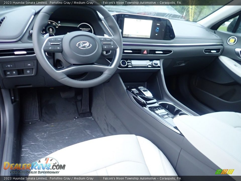 Medium Gray Interior - 2023 Hyundai Sonata Limited Photo #13