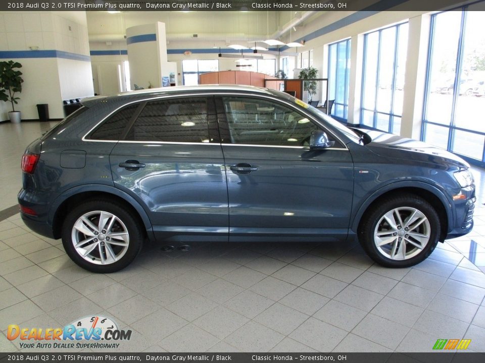 2018 Audi Q3 2.0 TFSI Premium Plus quattro Daytona Gray Metallic / Black Photo #4