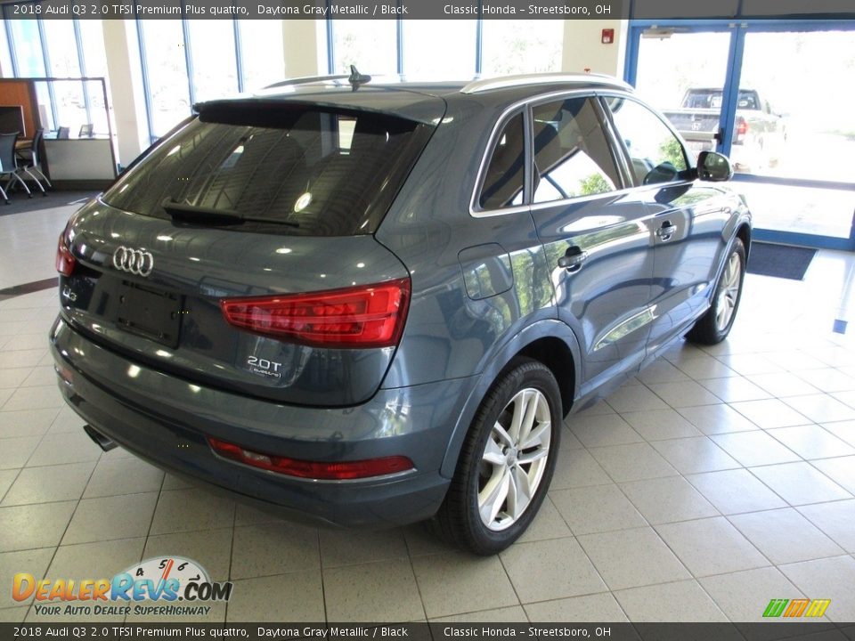 2018 Audi Q3 2.0 TFSI Premium Plus quattro Daytona Gray Metallic / Black Photo #7