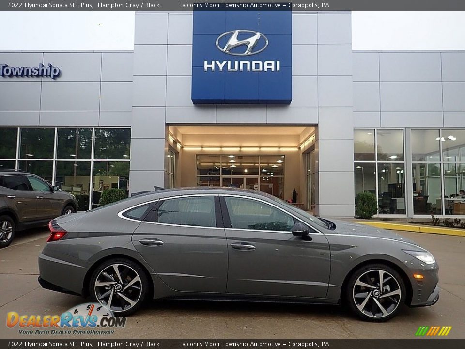 2022 Hyundai Sonata SEL Plus Hampton Gray / Black Photo #1