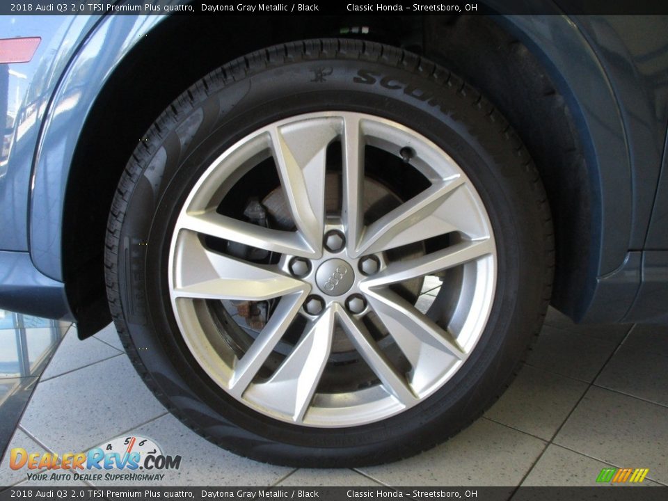 2018 Audi Q3 2.0 TFSI Premium Plus quattro Daytona Gray Metallic / Black Photo #12