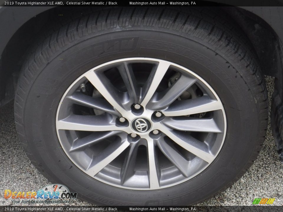 2019 Toyota Highlander XLE AWD Celestial Silver Metallic / Black Photo #10