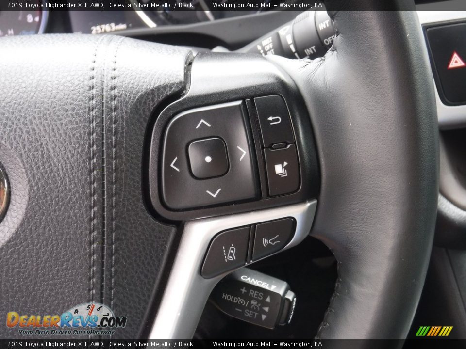 2019 Toyota Highlander XLE AWD Celestial Silver Metallic / Black Photo #25