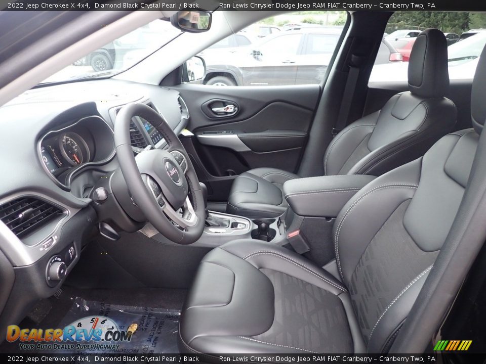 Black Interior - 2022 Jeep Cherokee X 4x4 Photo #14