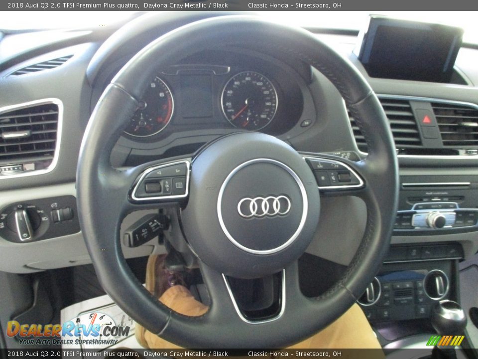 2018 Audi Q3 2.0 TFSI Premium Plus quattro Daytona Gray Metallic / Black Photo #32