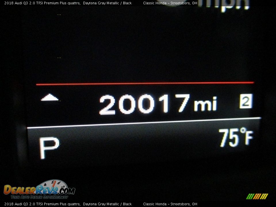 2018 Audi Q3 2.0 TFSI Premium Plus quattro Daytona Gray Metallic / Black Photo #33