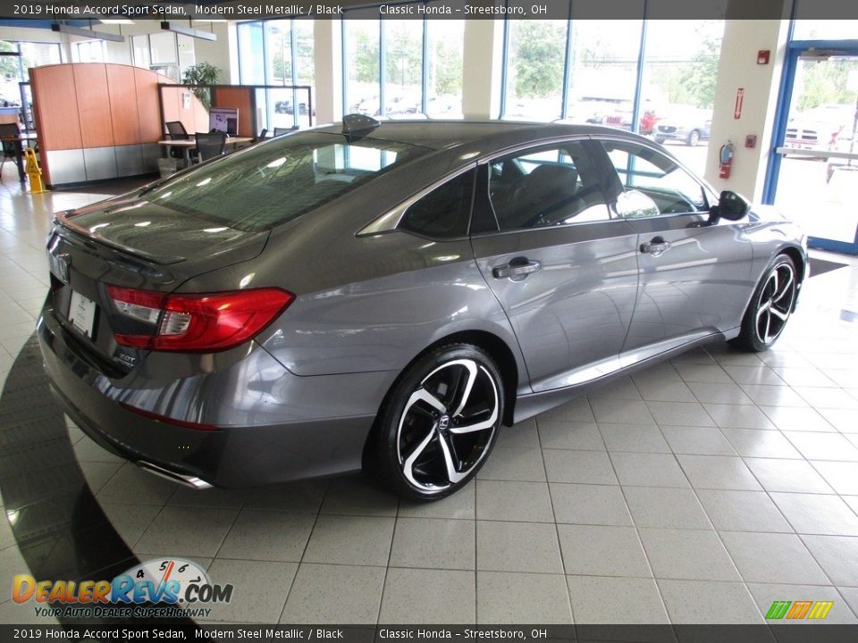 2019 Honda Accord Sport Sedan Modern Steel Metallic / Black Photo #7