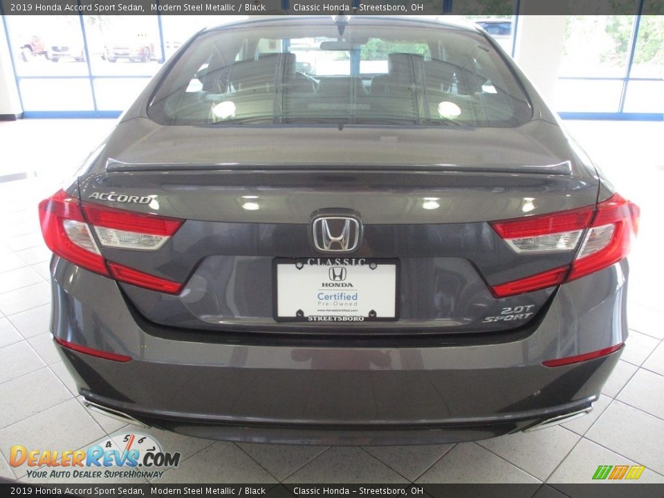 2019 Honda Accord Sport Sedan Modern Steel Metallic / Black Photo #8