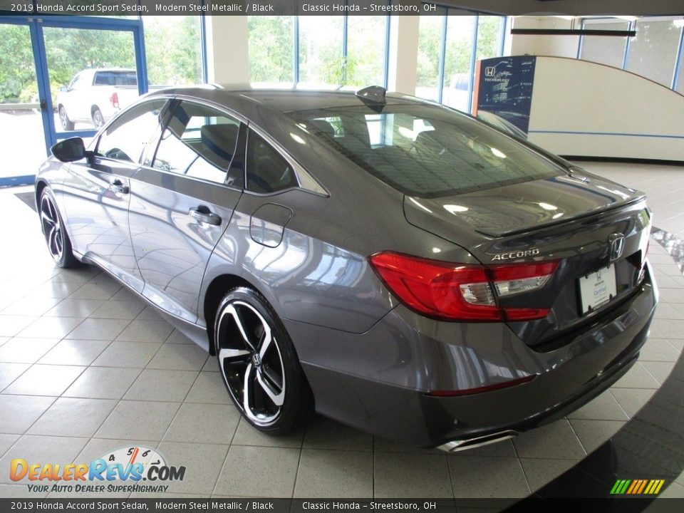2019 Honda Accord Sport Sedan Modern Steel Metallic / Black Photo #9