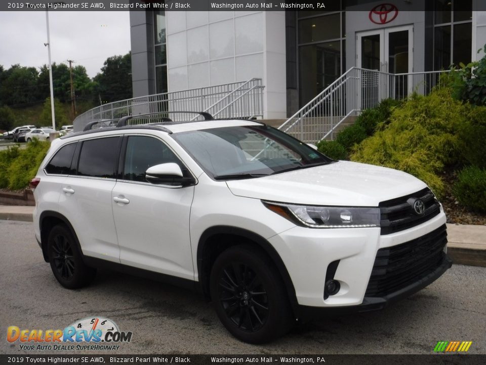 2019 Toyota Highlander SE AWD Blizzard Pearl White / Black Photo #1