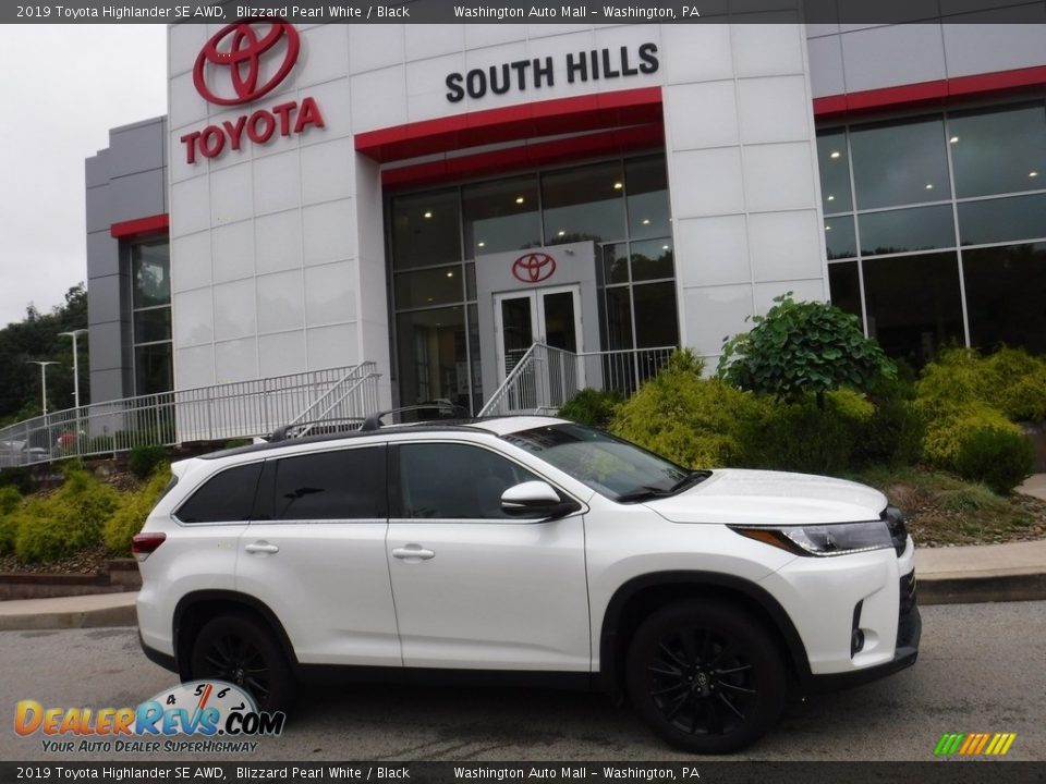 2019 Toyota Highlander SE AWD Blizzard Pearl White / Black Photo #2