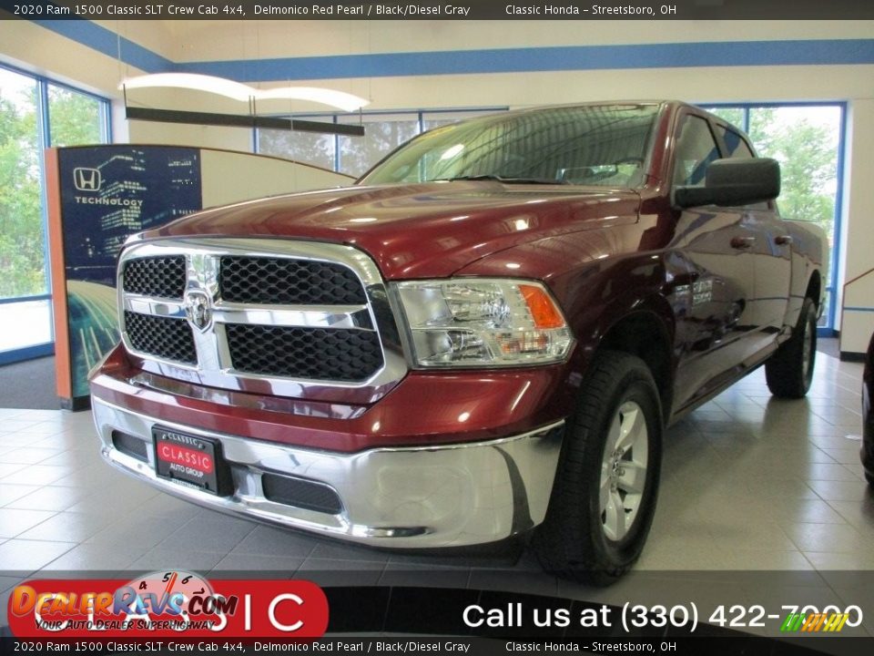 2020 Ram 1500 Classic SLT Crew Cab 4x4 Delmonico Red Pearl / Black/Diesel Gray Photo #1
