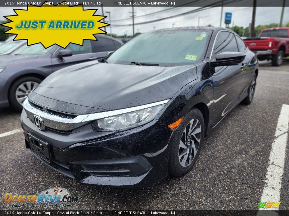 2016 Honda Civic LX Coupe Crystal Black Pearl / Black Photo #1