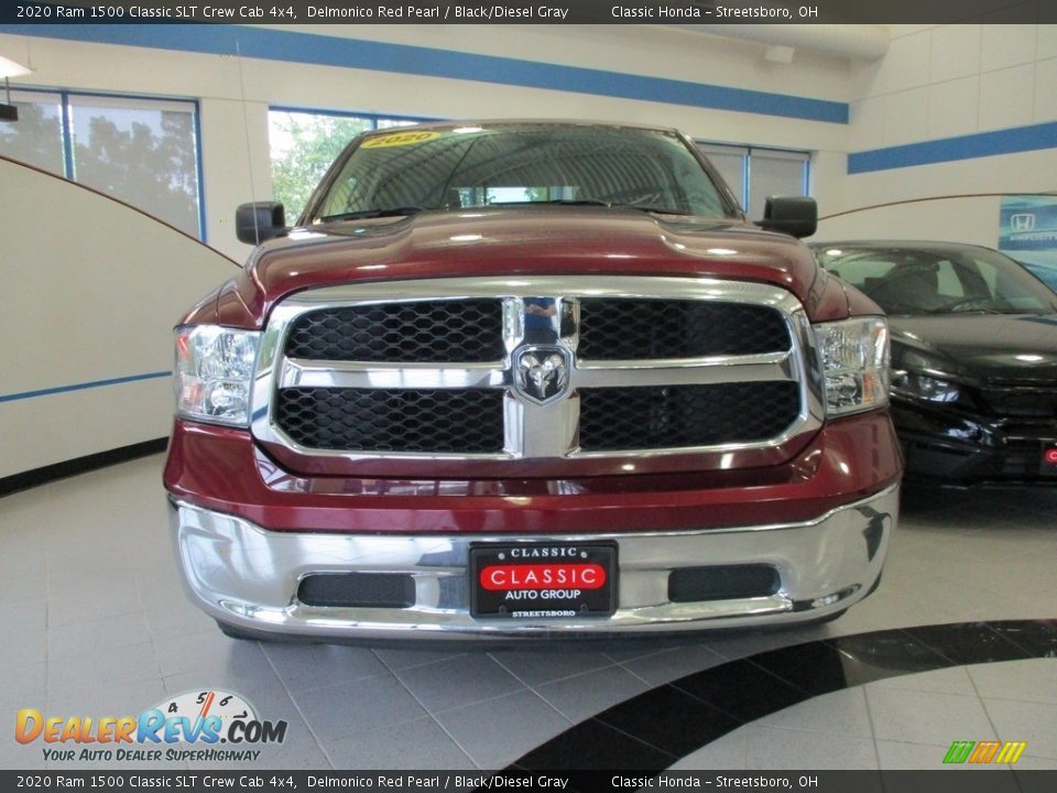 2020 Ram 1500 Classic SLT Crew Cab 4x4 Delmonico Red Pearl / Black/Diesel Gray Photo #2