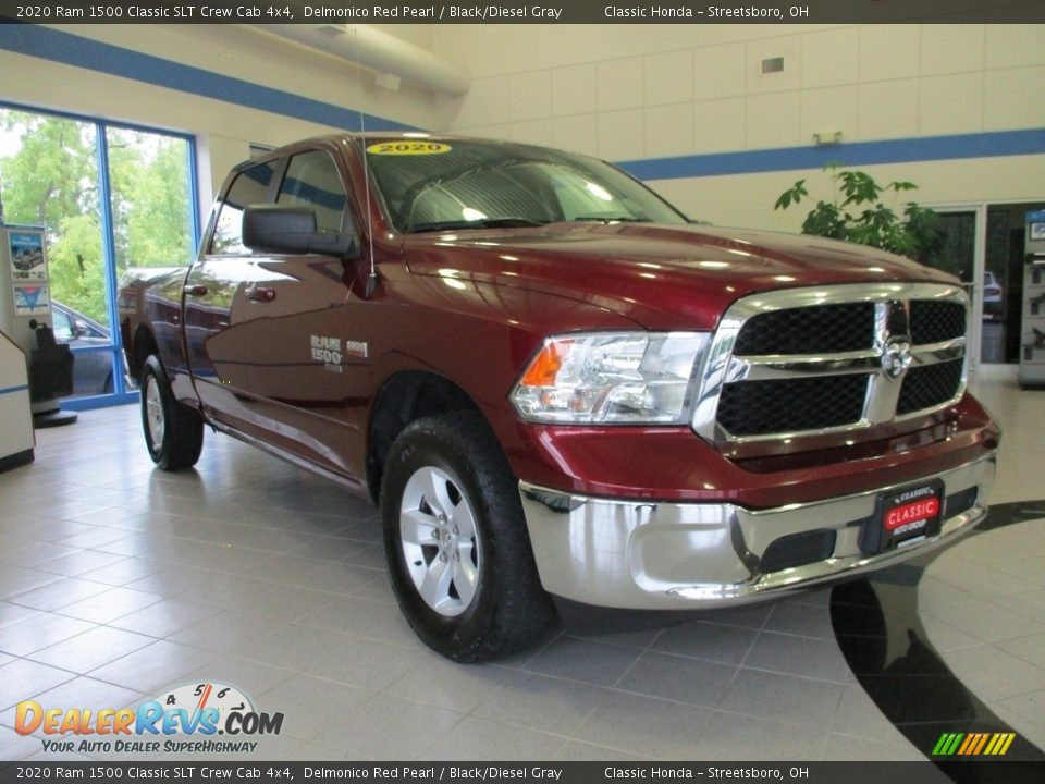 2020 Ram 1500 Classic SLT Crew Cab 4x4 Delmonico Red Pearl / Black/Diesel Gray Photo #3