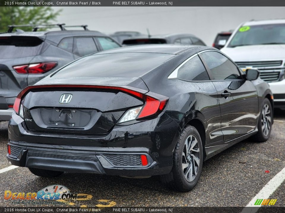 2016 Honda Civic LX Coupe Crystal Black Pearl / Black Photo #5